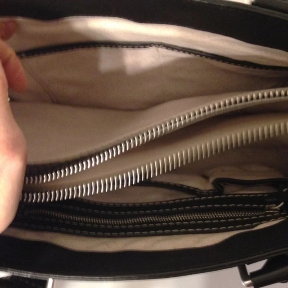 Michael Kors black Leather vintage purse bag